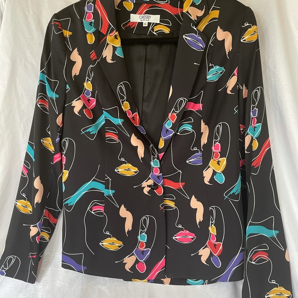 Elevated Blazer in Abstract Print (size M)